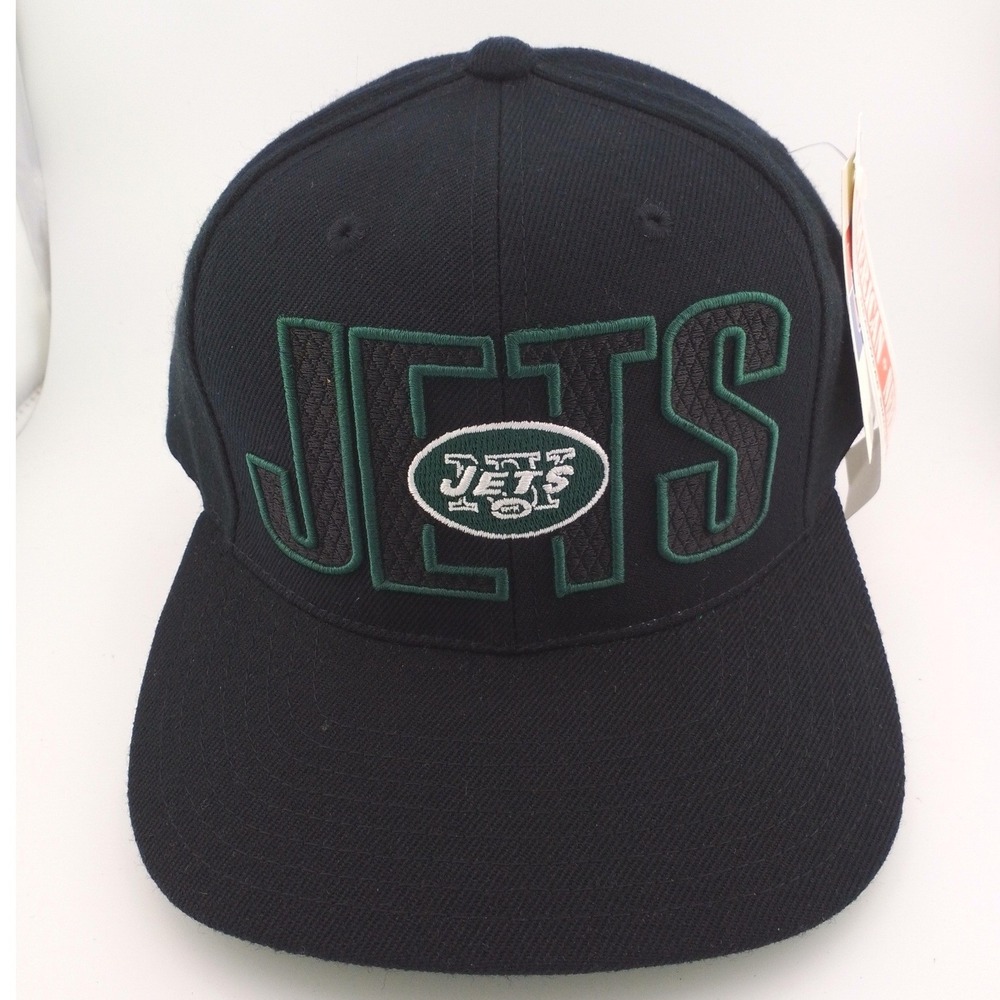Vintage New York Jets American Needle NFL Fan Wool Snapback Hat 90s Blokecore